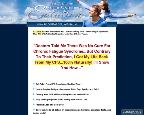The Chronic Fatigue Syndrome Solution™ - Free Yourself From CFS, Naturally!
