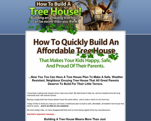 How To Build A Treehouse!
