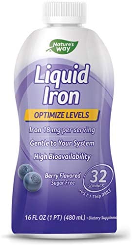 Liquid Mineral Supplement, Iron, Natural Berry, 16 Ounce