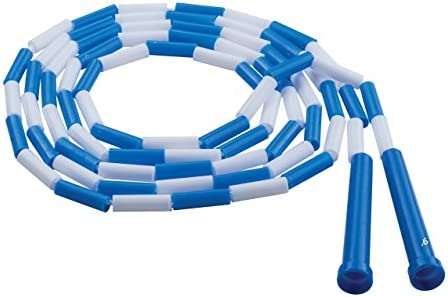 Champion Sports Segmented Jump Rope for Fitness - Classic Beaded Jump Ropes for Physical Education, Gym Glass, Personal Use - Premium Skipping Rope for Kids, Adults