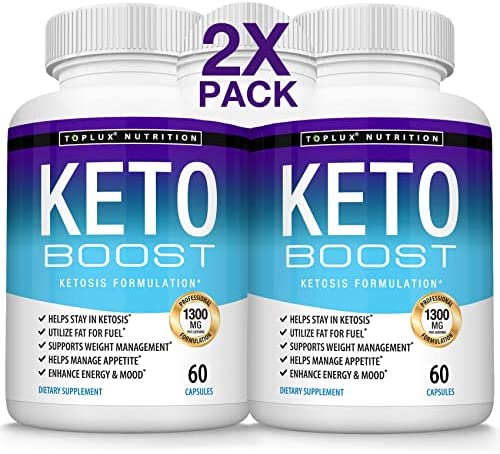 Keto Boost Diet Pills Ketosis Supplement - Natural Exogenous Keto Formula Support Energy & Focus, Advanced Ketones for Ketogenic Diet, Keto Diet Pills, for Men Women, Toplux Supplement