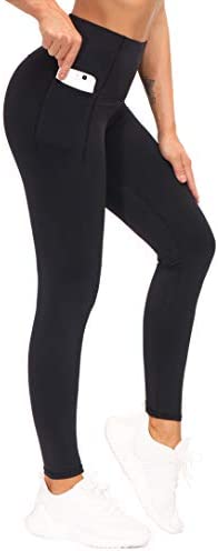THE GYM PEOPLE Tummy Control Workout Leggings with Pockets High Waist Athletic Yoga Pants for Women Running, Hiking
